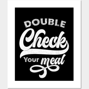 Double Check Your Meal | Lettering Vibe Posters and Art